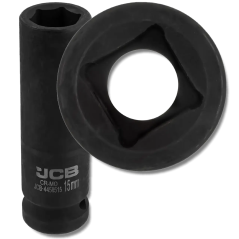 JCB NASADKA udarowa GŁĘBOKA 1/2" Cr-Mo 6-kątna 15mm KLUCZ NASADOWY