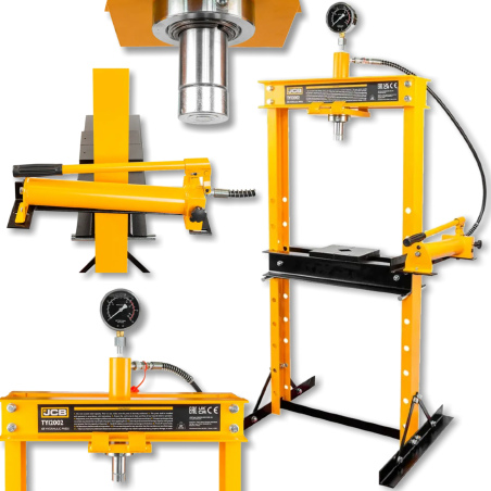 JCB Prasa HYDRAULICZNA podłogowa WARSZTATOWA 12 TON z MANOMETREM