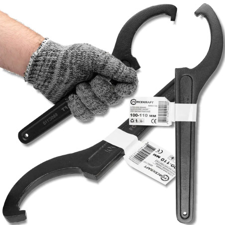FORCEKRAFT Klucz HAKOWY promieniowy UDAROWY 100-110mm Cr-Mo
