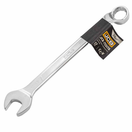JCB Klucz PŁASKO-OCZKOWY odgięty o 75 STOPNI 22mm STAL CR-V dwustronny