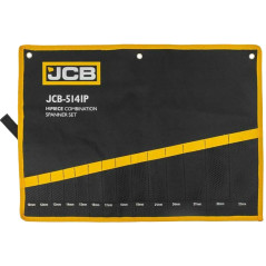 JCB Płachta POKROWIEC na klucze 14 KIESZENI organizer MATERIAŁOWY 10-32 mm