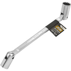 JCB Klucz NASADOWY przegubowy 17-19mm DWUSTRONNY stal Cr-V 12-kątny