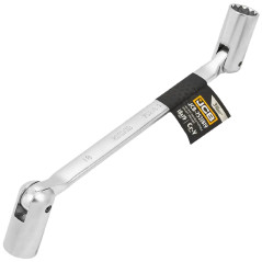 JCB Klucz NASADOWY przegubowy 18-19mm DWUSTRONNY stal Cr-V 12-kątny