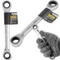 JCB Klucz OCZKOWY dwustronny z GRZECHOTKĄ 16x17mm Cr-V 12-KĄTNY JCB Klucz OCZKOWY dwustronny z GRZECHOTKĄ 16x17mm Cr-V 12-KĄTNY