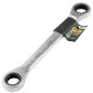 JCB Klucz OCZKOWY dwustronny z GRZECHOTKĄ 18x19mm Cr-V 12-KĄTNY