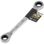 JCB Klucz OCZKOWY dwustronny z GRZECHOTKĄ 10x12mm Cr-V 12-KĄTNY