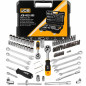 JCB Zestaw NARZĘDZI 82 elementy 1/4" i 3/8" 6-kątnych 4-22mm STAL CRV