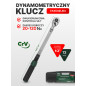 ROCKFORCE Dwustronny KLUCZ dynamometryczny 1/2" 20-120Nm + ETUI CrV BLOKADA