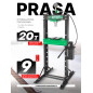 ROCKFORCE Prasa HYDRAULICZNA warsztatowa 20 TON + PRYZMY pompa z MANOMETREM