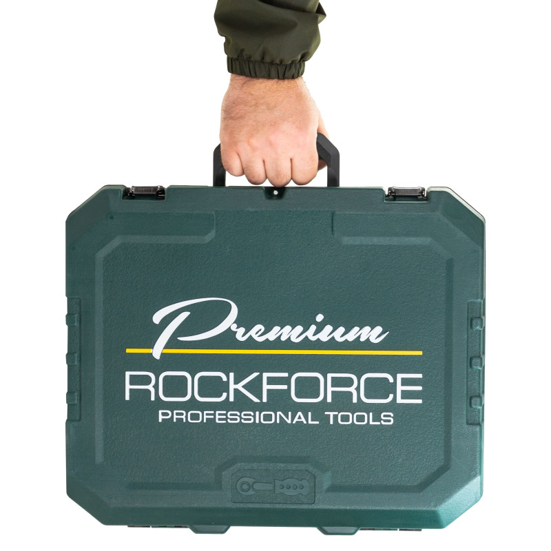 ROCKFORCE Zestaw narzędzi Premium Xi-on 216 elementów 3/8" 1/2" 4-32 mm