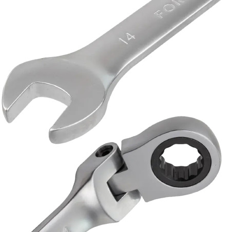 FORCEKRAFT Zestaw KLUCZY płasko-oczkowych z GRZECHOTKĄ 13 ELEMENTÓW 8-32mm