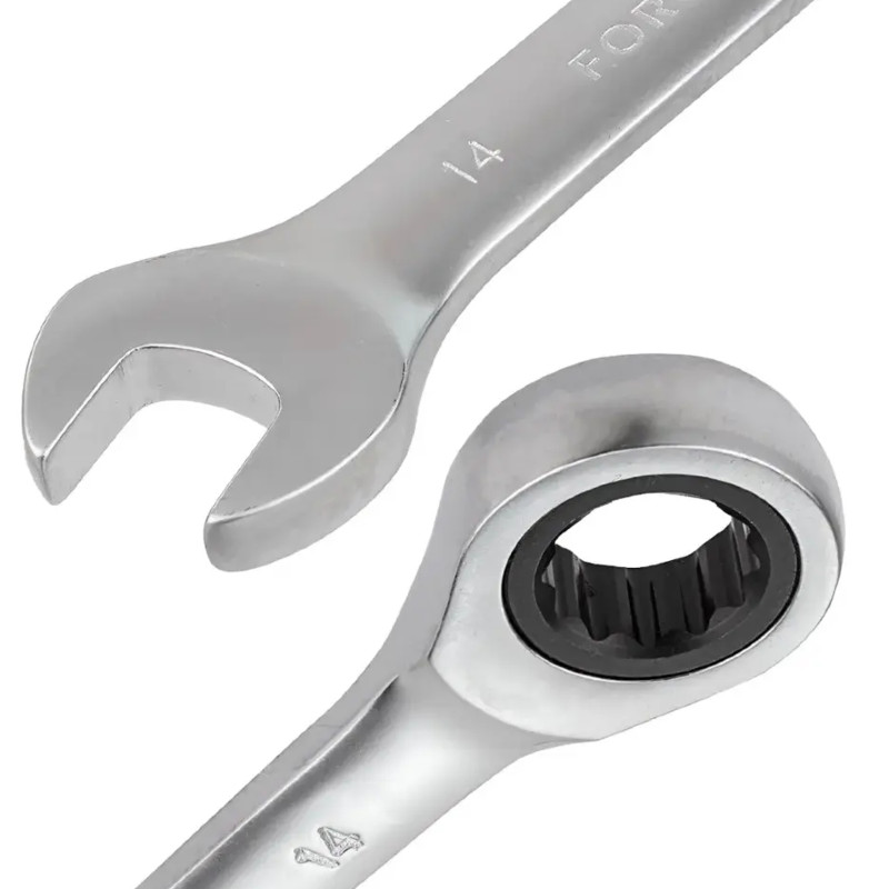 FORCEKRAFT Zestaw KLUCZY płasko-oczkowych z GRZECHOTKĄ 22 ELEMENTY 6-32mm