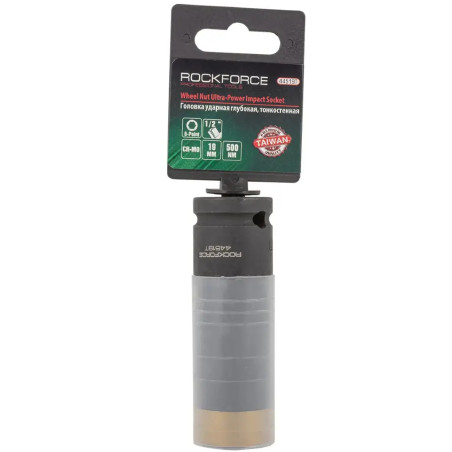 ROCKFORCE Nasadka UDAROWA 1/2" CIENKOŚCIOENNA głęboka z OSŁONĄ 19mm KLUCZ