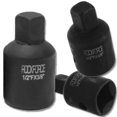 ROCKFORCE Adapter UDAROWY 1/2"(F)x3/8"(M) stal CR-Mo REDUKCJA