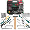 ROCKFORCE Zestaw NARZĘDZI 74 ELEMENTY 6-kątnych 1/4" 1/2" stal CRV komplet