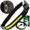 ROCKFORCE Latarka CZOŁOWA akumulatorowa 2w1 LED z czujnikiem RUCHU USB-C