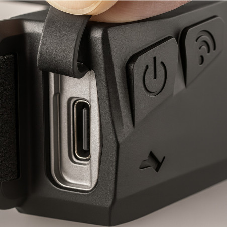 ROCKFORCE Latarka CZOŁOWA akumulatorowa 2w1 LED z czujnikiem RUCHU USB-C