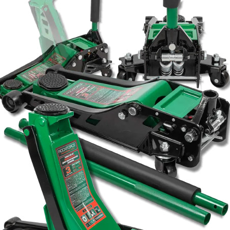 ROCKFORCE Podnośnik hydrauliczny 3 TONY typu Żaba NISKOPROFILOWY 2 TŁOKI