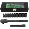 ROCKFORCE Zestaw NARZĘDZI udarowych 12 ELEMENTÓW 1/2" 12-kątnych 10-24mm