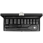 ROCKFORCE Zestaw NARZĘDZI udarowych 12 ELEMENTÓW 1/2" 12-kątnych 10-24mm