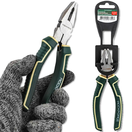 ROCKFORCE Kombinerki SZCZYPCE uniwersalne KOMBINOWANE Cr-V 160mm