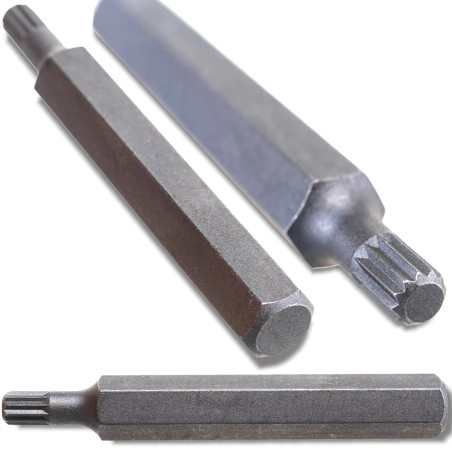 ROCKFORCE Bit 10mm SPLINE M6x75 mm stal CR-V