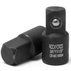 ROCKFORCE Adapter UDAROWY 3/8"(F)x1/2"(M) stal CR-MO