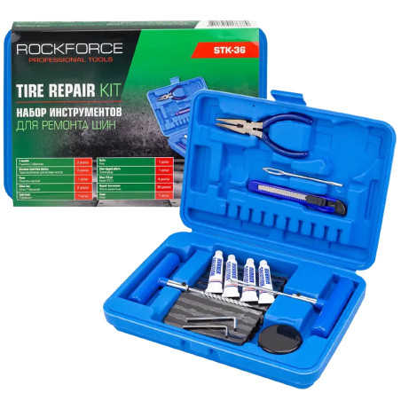 ROCKFORCE Zestaw NAPRAWCZY do OPON 45 ELEMENTY komplet