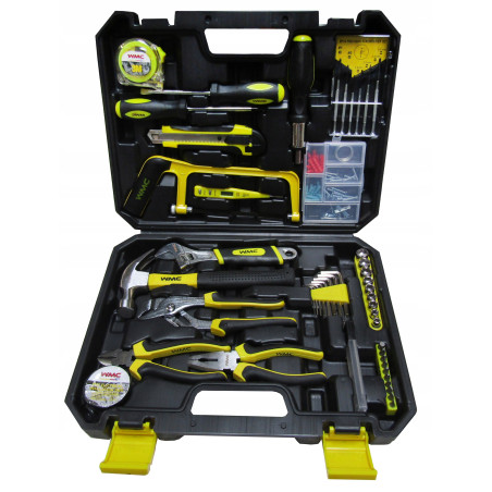 OUTLET WMC Zestaw narzędzi klucze wkrętaki bity walizka 100el