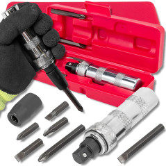FORCEKRAFT Wkrętak UDAROWY 1/2" z ZESTAWEM bitów i ADAPTEREM 8 ELEMENTÓW