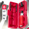 FORCEKRAFT Wkrętak UDAROWY 1/2" z ZESTAWEM bitów i ADAPTEREM 8 ELEMENTÓW
