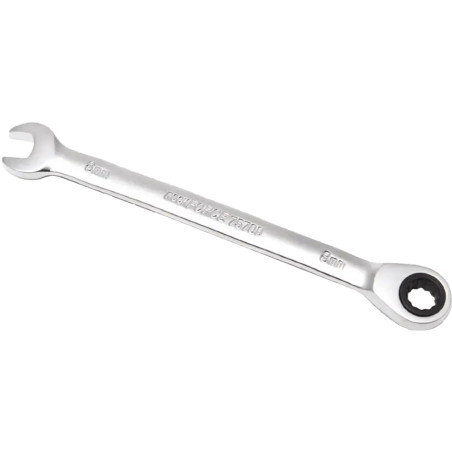 ROCKFORCE Klucz PŁASKO-OCZKOWY z GRZECHOTKĄ 10mm stal Cr-V