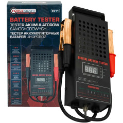 FORCEKRAFT TESTER stanu NAŁADOWANIA bateriii AKUMULATORA cyfrowy 12V