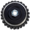 ROCKFORCE Szczotka DOCZOŁOWA do SZLIFIEREK 125mm MHD M14 drut STALOWY