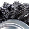ROCKFORCE Szczotka DOCZOŁOWA do SZLIFIEREK 125mm MHD M14 drut STALOWY
