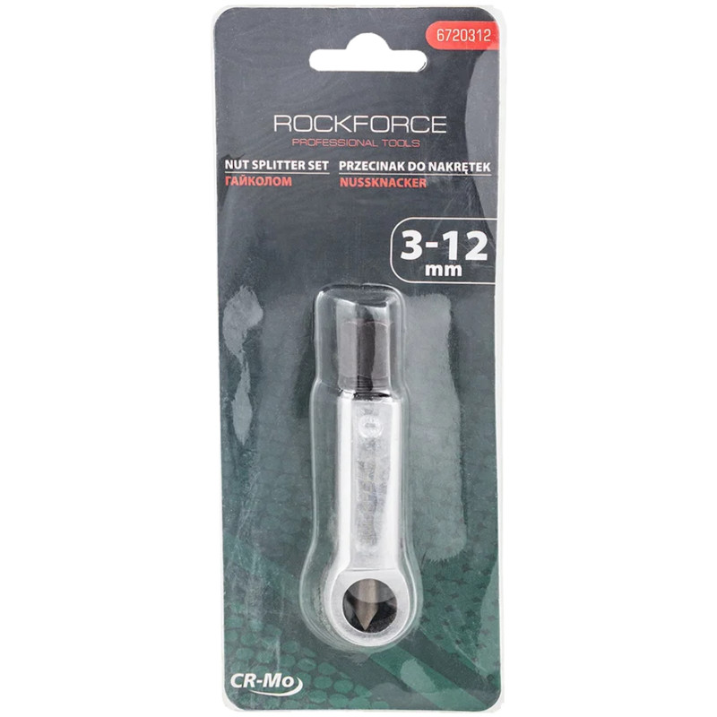 ROCKFORCE Przecinak do NAKRĘTEK 3-12 mm stal CrV ostrze CrMo