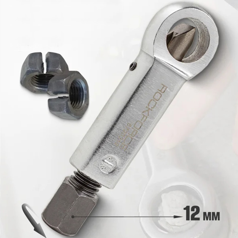 ROCKFORCE Przecinak do NAKRĘTEK 3-12 mm stal CrV ostrze CrMo