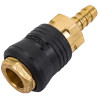 ROCKFORCE Szybkozłącze PNEUMATYCZNE z ZAWOREM jodełka 8mm ONE TOUCH