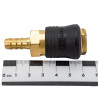 ROCKFORCE Szybkozłącze PNEUMATYCZNE z ZAWOREM jodełka 8mm ONE TOUCH