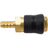 ROCKFORCE Szybkozłącze PNEUMATYCZNE z ZAWOREM jodełka 8mm ONE TOUCH
