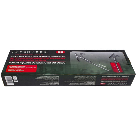 ROCKFORCE Tłokowa POMPA dźwigniowa do POMPOWANIA oleju z BECZKI 100-200 L