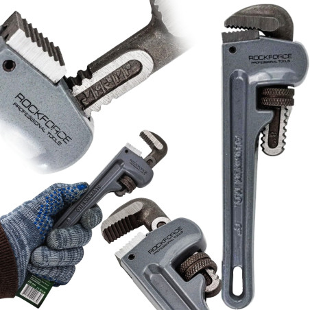 ROCKFORCE Klucz do RUR nastawny 8" 200mm REGULOWANY