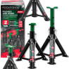 ROCKFORCE Kobyłki PODSTAWKI podpory SAMOCHODOWE składane 2 TONY Zestaw 278-366mm