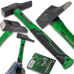 ROCKFORCE Młotek ŚLUSARSKI budowlany ERGONOMICZNY prostowanie BLACHY 250g