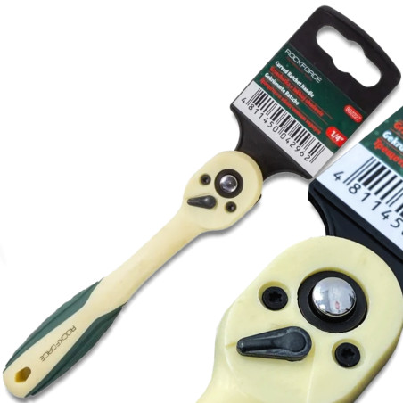 ROCKFORCE Grzechotka 1/4" PLASTIKOWA obudowa ANTYKOROZYJNA 155mm 72 ZĘBY