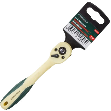ROCKFORCE Grzechotka 1/4" PLASTIKOWA obudowa ANTYKOROZYJNA 155mm 72 ZĘBY