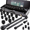 ROCKFORCE Zestaw NARZĘDZI udarowych 21 ELEMENTÓW 3/4"  6-kątnych 17-50mm