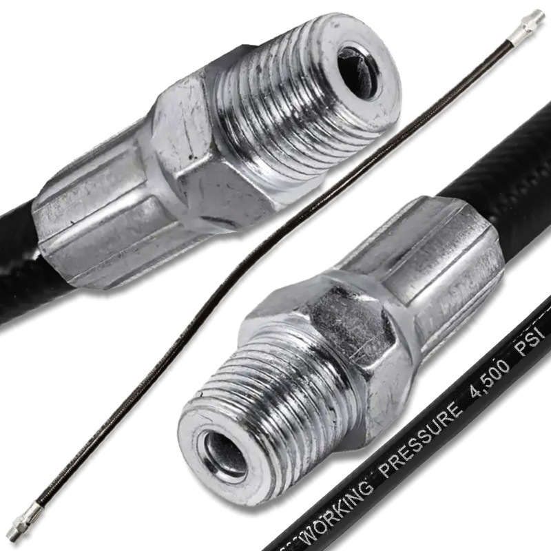 ROCKFORCE Elastyczny WĄŻ do SMAROWNICY 300mm POLIMER techniczny ROCKFORCE Elastyczny WĄŻ do SMAROWNICY 300mm POLIMER techniczny
