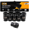 OUTLET JCB Zestaw NASADEK udarowych 3/4" 10ELEMENTÓW (6-kątnych) (17-46mm)