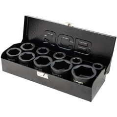 OUTLET JCB Zestaw NASADEK udarowych 3/4" 10ELEMENTÓW (6-kątnych) (17-46mm)